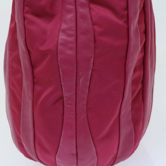 PRADA Shoulder Bag Nylon Leather Pink Auth yk8547 - Picture 4 of 16